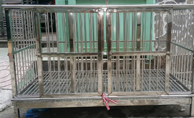 Chuồng Inox Đôi Hàn Cố Định 1
