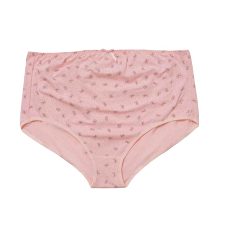 Quần Lót Bầu Cotton Sợi Tre Co&Com Cạp Cao Nơ Chấm Bi 1