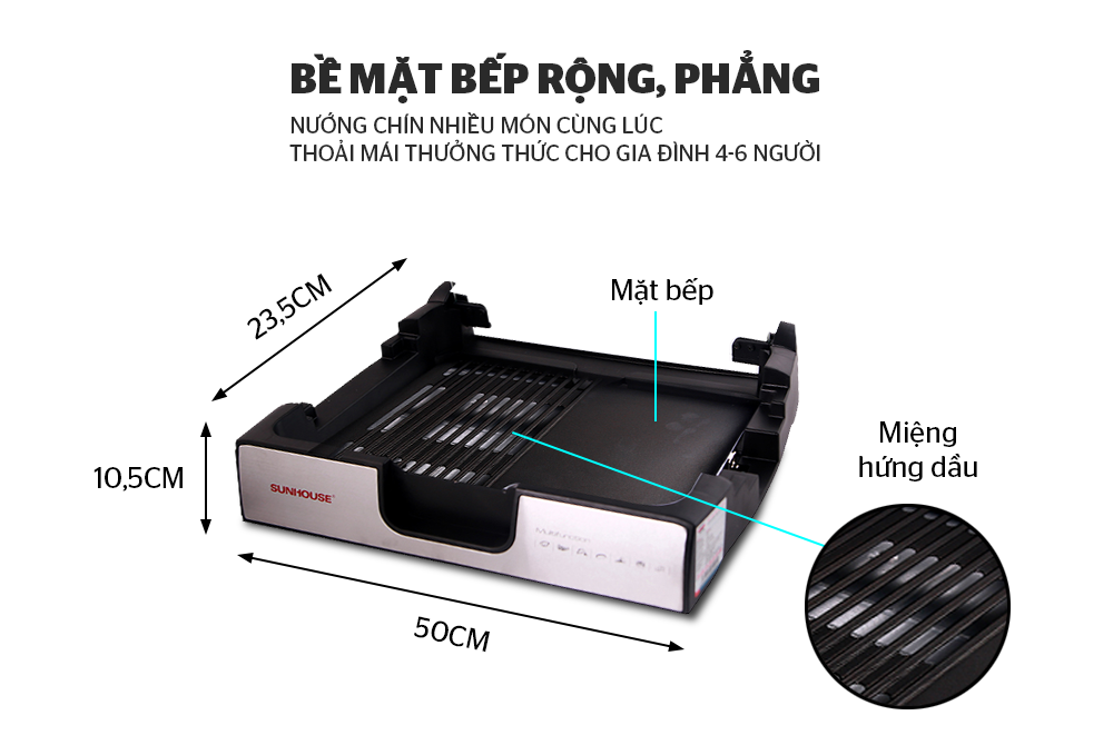 Bếp Nướng Điện Sunhouse 2