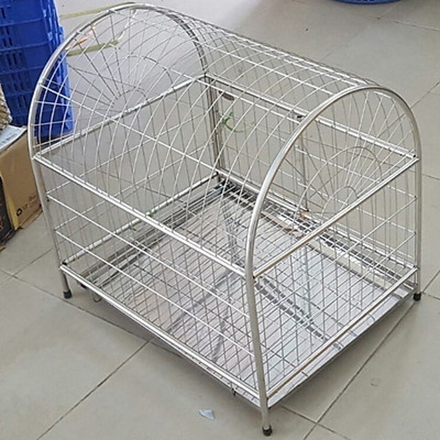Chuồng Mèo Inox Mái Vòm 2