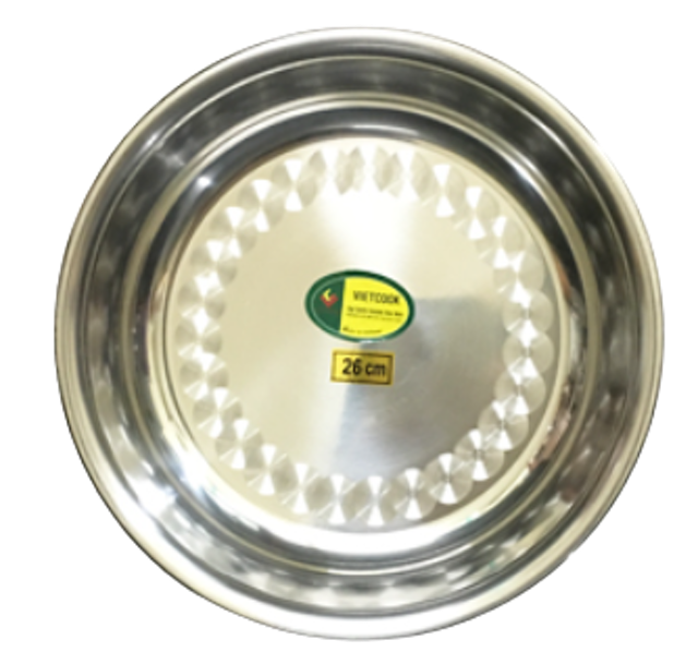 Khay Tròn Inox Vietcook 1