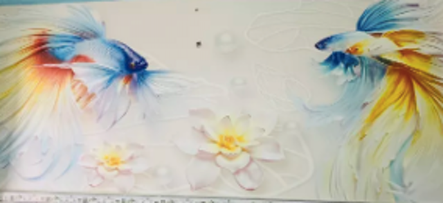 Tranh Dán Tường Đôi Cá Nghê Thuật  2