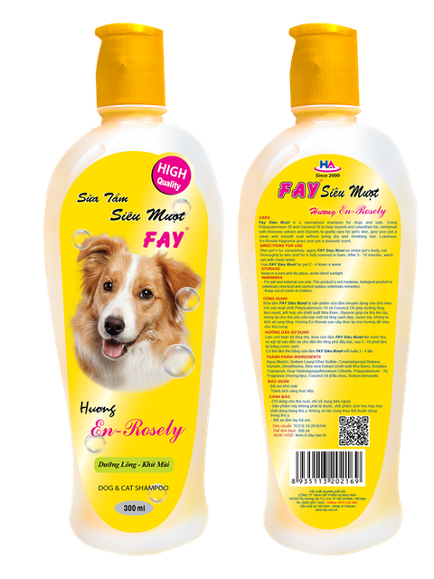 Sữa Tắm Chó Siêu Mượt Fay En-rosely 1