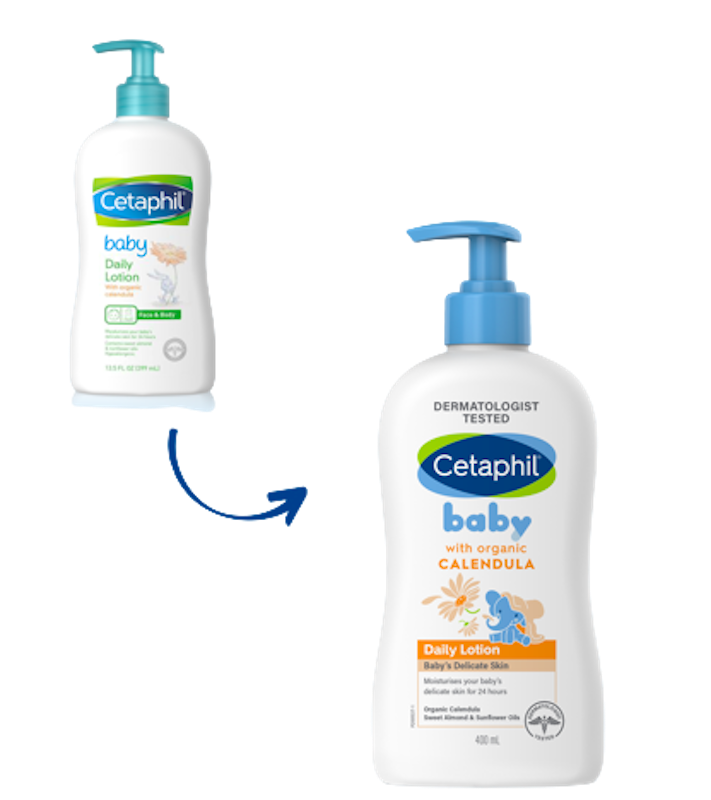 Kem Dưỡng Ẩm Cho Bé Cetaphil Baby Daily Lotion Organic Calendula 2
