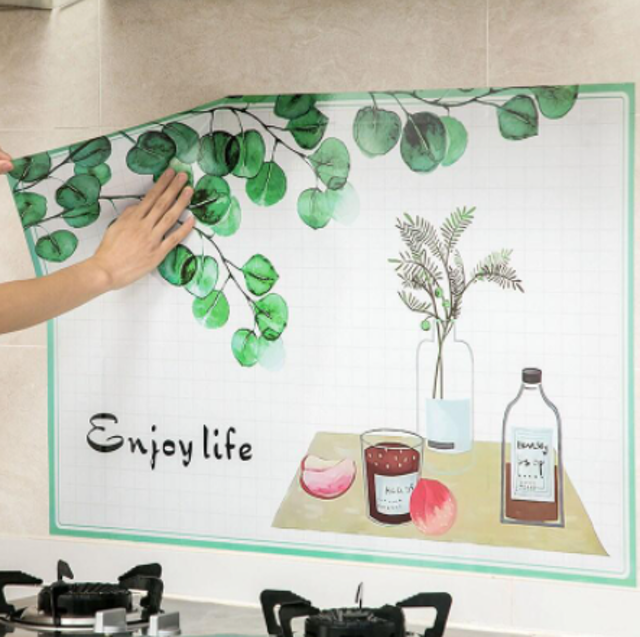 Decal Dán Bếp Họa Tiết 3D 1