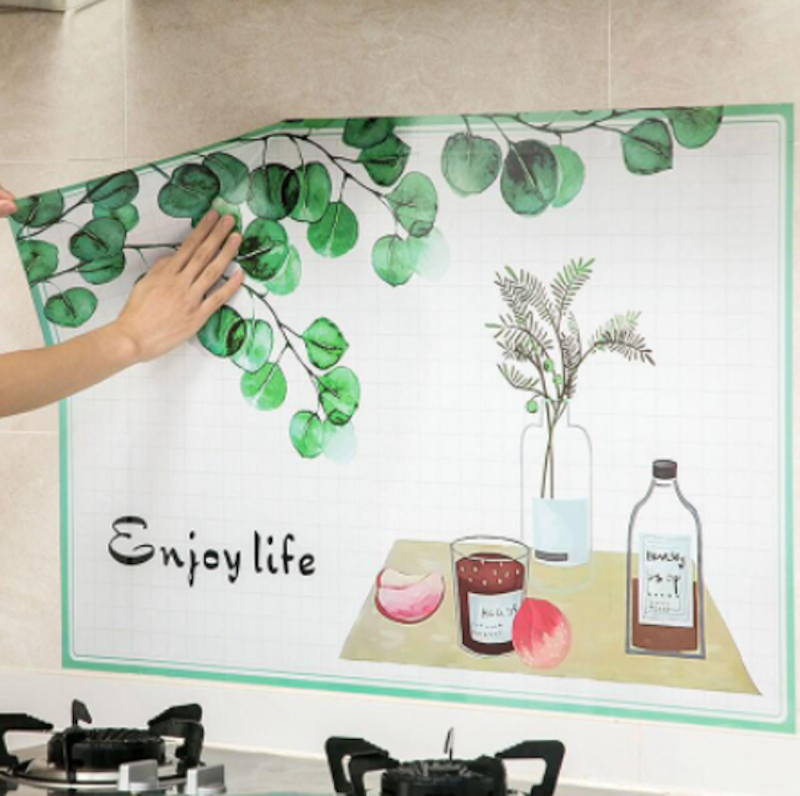 Decal Dán Bếp Họa Tiết 3D 1