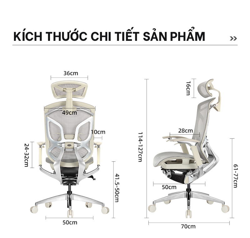 Ghế Công Thái Học Dvary Butterfly 3
