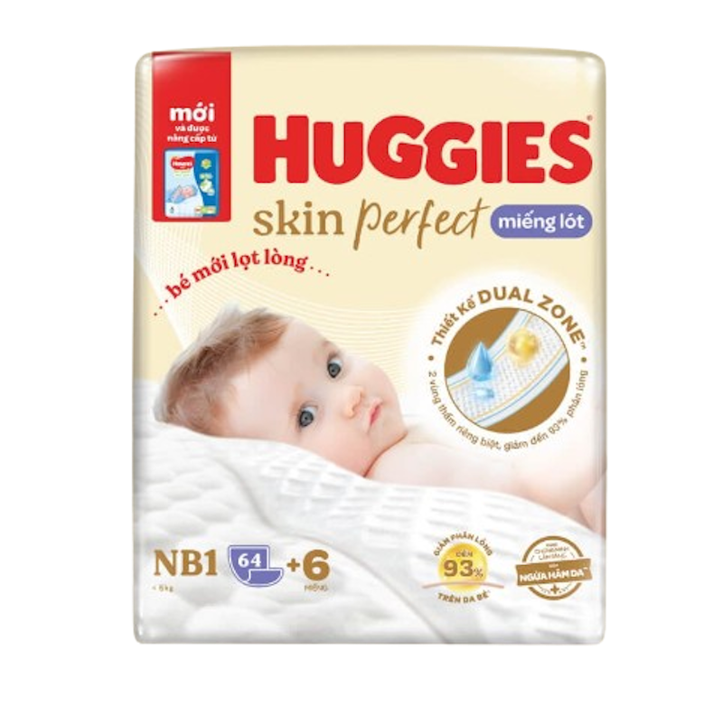 Miếng Lót Sơ Sinh Huggies Skin Perfect 1