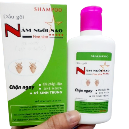 Dầu Gội Diệt Chấy Năm Ngôi Sao  2