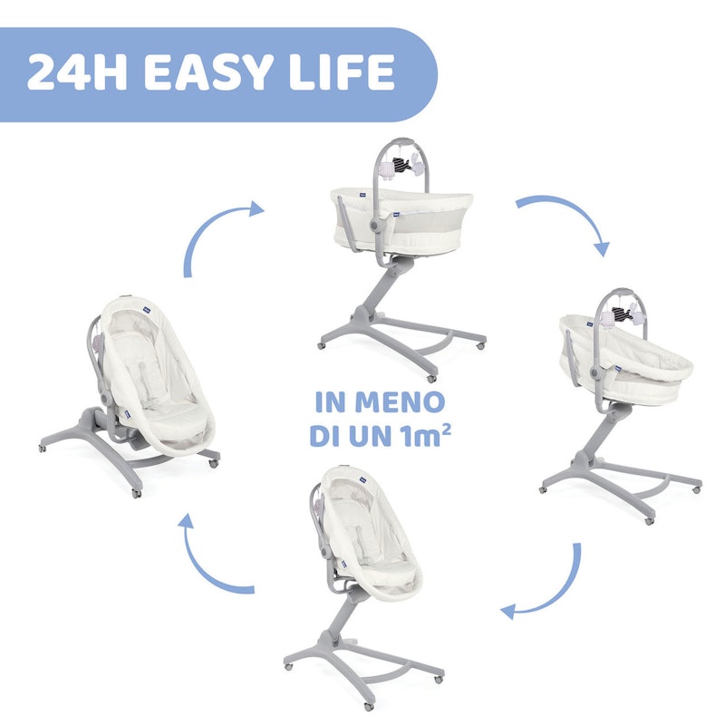 Ghế Nôi Di Động Chicco Baby Hug 4 in 1 Air 3