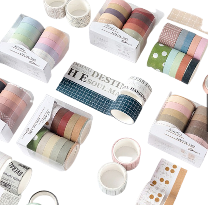Washi Tape Set 10 Cuộn Trang Trí 1
