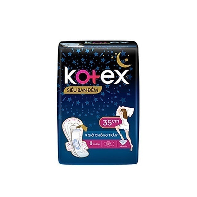 Băng Vệ Sinh Kotex Siêu Ban Đêm Có Cánh 1