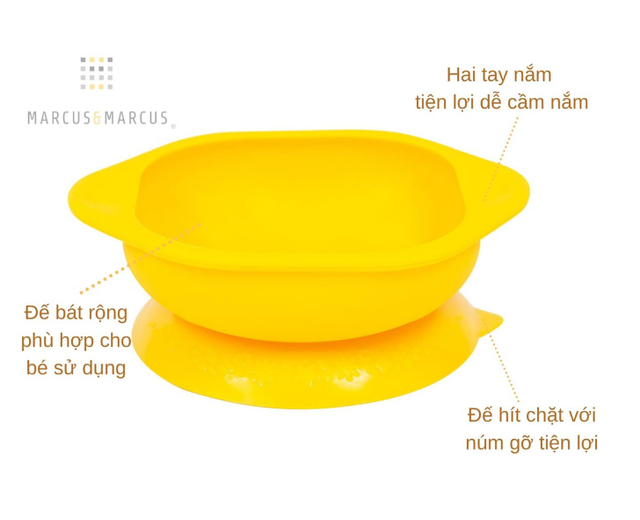 Bát Ăn Dặm Silicon Có Nắp Và Đế Hút Chống Đổ 2
