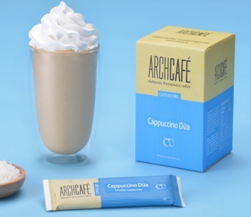 Cà phê Hòa Tan Cappuccino Dừa (Hộp 12 gói) 1