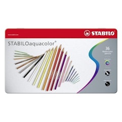 Chì Màu Nước Stabilo Aquacolor 36 Màu Hộp Thiếc