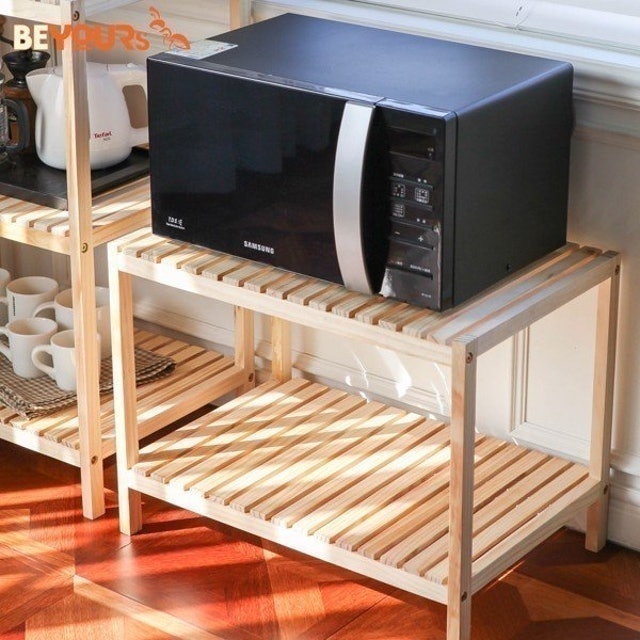 Kệ Lò Vi Sóng Oven Rack Natural 2 Tầng 2