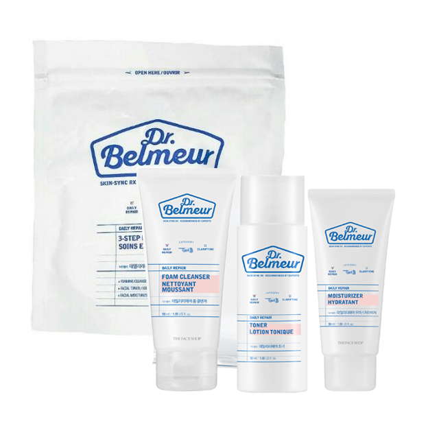 Set Mỹ Phẩm Mini Dr. Belmeur Daily Repair 3-Step Kit 1