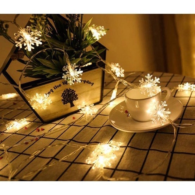Dây Đèn LED Bông Tuyết Trang Trí Noel  2