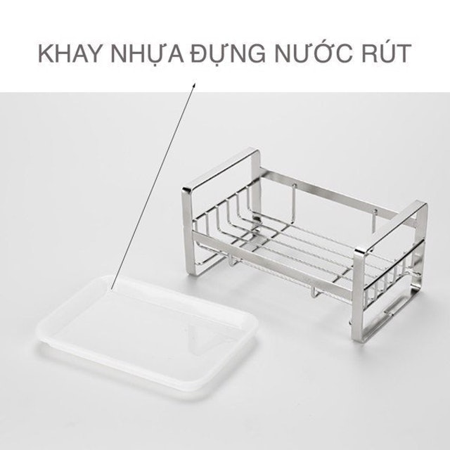 Kệ Inox Đựng Giẻ Rửa Bát 2
