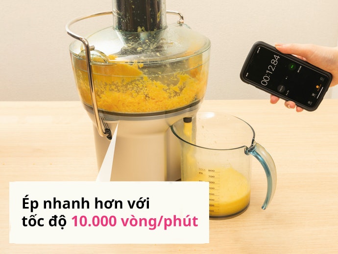 Máy Có Số Vòng Quay >10.000/phút Sẽ Ép Nhanh Hơn
