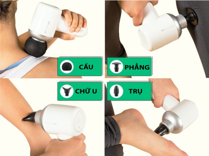 Chọn Súng Sở Hữu Ít Nhất 4 Đầu Massage Để Dùng Được Cho Nhiều Vị Trí Hơn