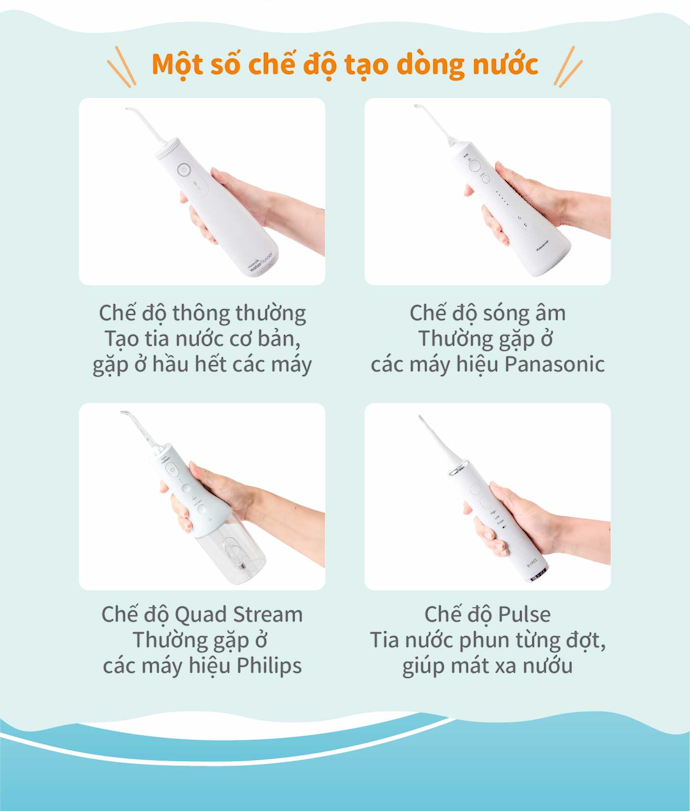 Chọn Máy Có Chế Độ Tạo Dòng Nước Phù Hợp