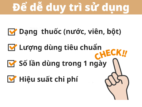 Chọn Loại Dễ Uống Và Giá Thành Hợp Lý Để Dễ Duy Trì
