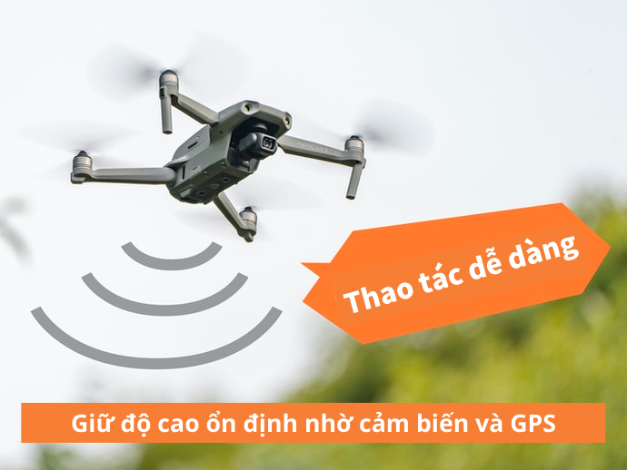 Tính Năng Duy Trì Độ Cao, GPS: Giúp Drone Bay Ổn Định
