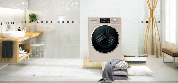 Máy Giặt AQUA Lồng Ngang: Thiết Kế Đẹp, Nhiều Tiện Ích Hiện Đại