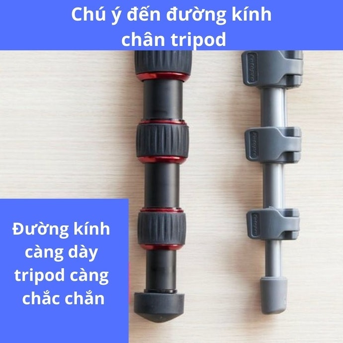 Chọn Đường Kính Ống Chân Từ 26mm Để Đảm Bảo Ổn Định Khi Chụp Tele, Phơi Sáng