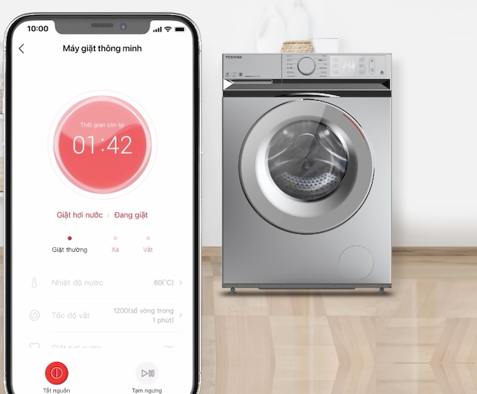 Cho Người Bận Rộn: Điều Khiển Máy Giặt Từ Xa Qua Ứng Dụng TSmartLife