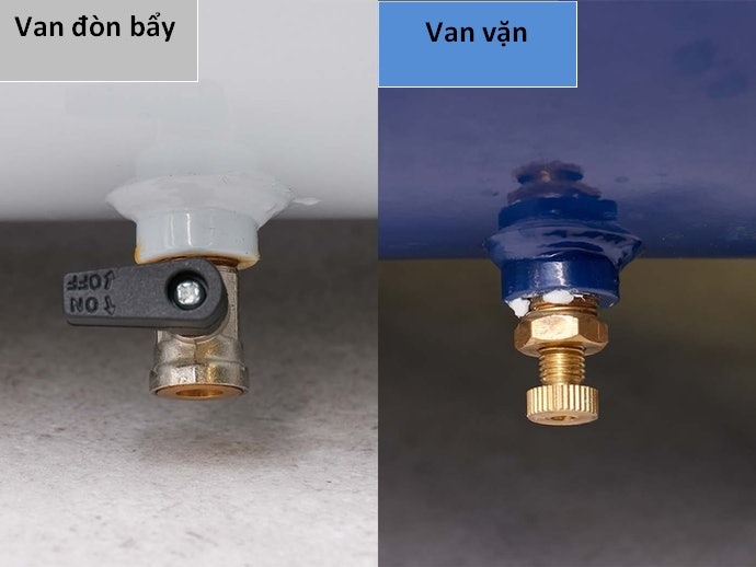 Máy Có Van Xả Nước Dạng Đòn Bẩy Giúp Loại Bỏ Nước Thừa Dễ Dàng