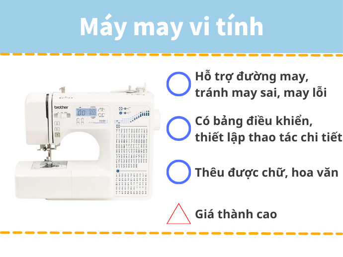 Máy May Vi Tính: Nhiều Chức Năng Hỗ Trợ Người Mới