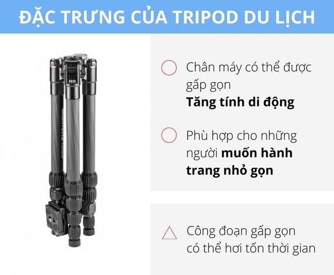 Tripod Du Lịch: Nhỏ Gọn, Phù Hợp Cho Người Hay Di Chuyển